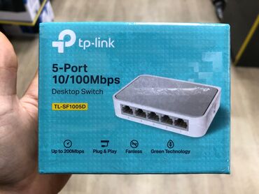 tp link router qiymeti: Switch "TP-Link 10/100mb" Salam Tp-Link 5-port switch Məhsula 6 ay