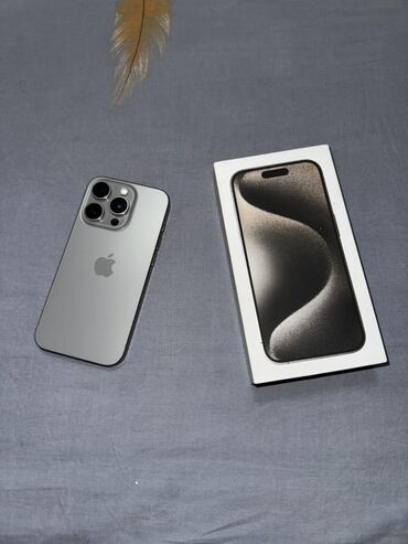 Apple iPhone: IPhone 15 Pro, Natural Titanium, Коробка