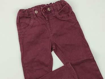 spodnie dresowe kieszenie na zamek: Material trousers, 2-3 years, 92/98, condition - Very good