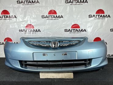 Бамперы: Передний Бампер Honda 2004 г., Б/у, цвет - Серебристый, Оригинал