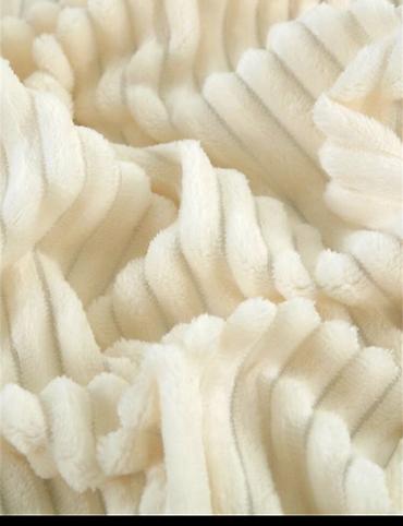 art tekstil: Yeni rəng - Bej Mikrofiber Pled, Pulsuz çatdırılma, Ödənişli çatdırılma — 3