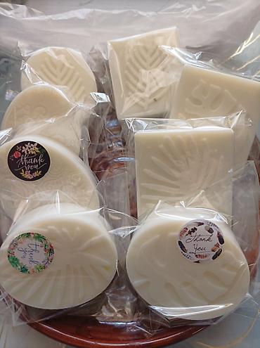 Гигиена и ароматизаторы: Натуральное ручное мыло в ассортименте:Огурцы🍀Петрушка🍀Рис с молоком — 3