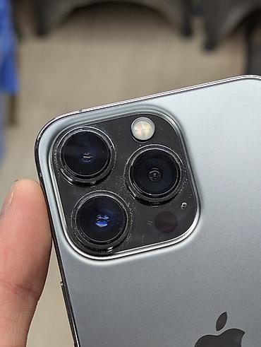 Apple iPhone: IPhone 13 Pro, Б/у, 256 ГБ, Графит, Зарядное устройство, Защитное стекло, Чехол, 80 % — 3