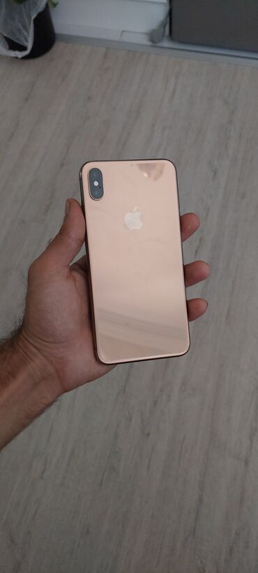 iphone xs qiymet: IPhone Xs Max, 256 GB, Qızılı, Face ID, Simsiz şarj