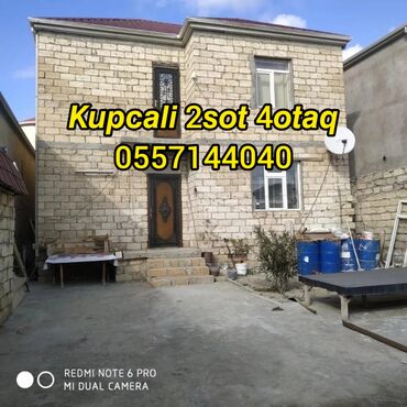 4 otaqlı ev: Binəqədi qəs. 4 otaqlı, 150 kv. m, Təmirsiz