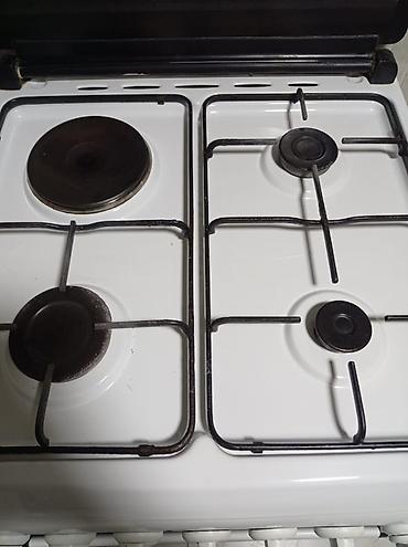 baking oven: ПРОДАЮ СРОЧНО. Плита комбинированная Naturel, белая, с духовкой — 3
