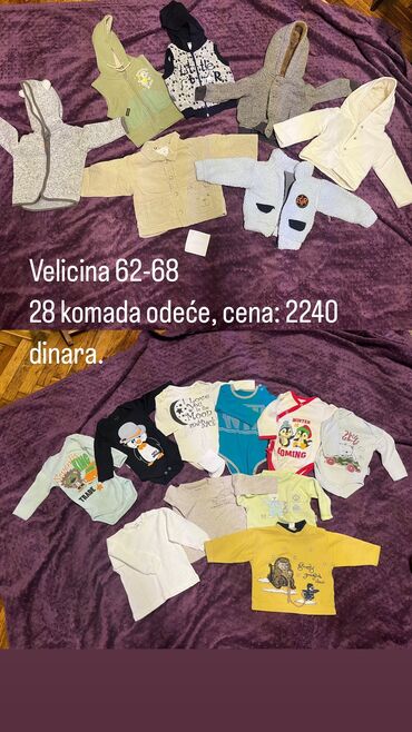 dzamper za bebe: Set: Bodysuit, Jacket, Trousers, 62-68