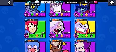 Digər bijuteriyalar: Brawl Stars oyunu üçün oyun hesabı - Kupa: 41,496 - Klublar, dostlar — 3