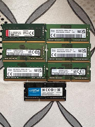 Operativ yaddaş (RAM) Samsung, 8 GB, 3200 Mhz, DDR4, Noutbuk üçün, İşlənmiş