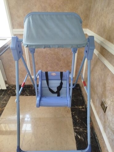 Uşaq geyimi və ayaqqabıları: Uşaq yelləncəyi – Baby Land markası - Rəng: açıq mavi - Çərçivə