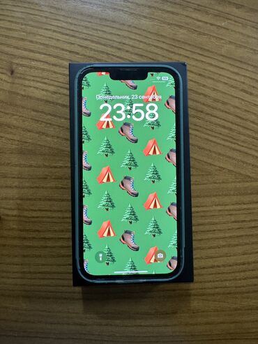 садор титан: IPhone 13 Pro, Колдонулган, 128 ГБ, Sierra Blue, Кабель, Куту, 79 %