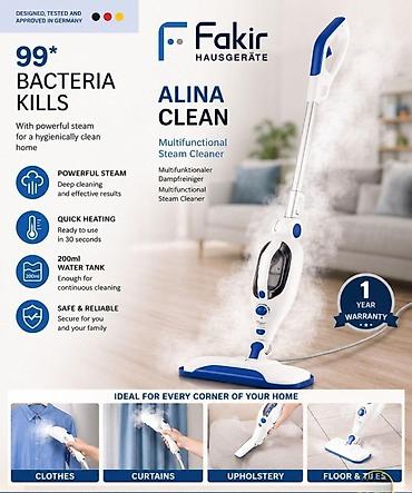 Buxarlı təmizləyici Fakir Fakir Alina Clean – Çoxfunksiyalı Buxarlı