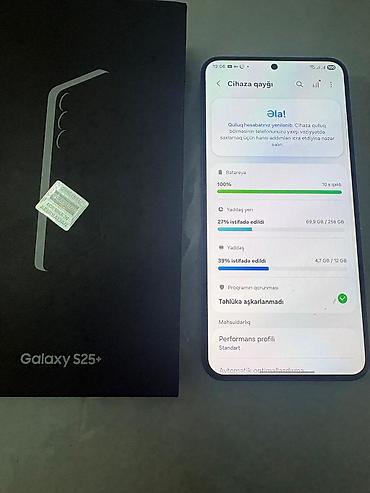 informatika pdf 2025: Samsung Galaxy S25 Plus, 256 GB, rəng - Göy, Sensor, Barmaq izi, Simsiz şarj — 2