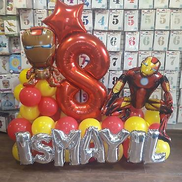 novruz oyuncaqları: Salam dekorlarin sarlarla ygilmasi,obyektkerin sarlarla acilisi,helium — 8