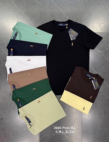 Kişi geyimləri: Premium/lux Kişi T‑shirt kolleksiyası – Polo R.L - Klassik dairəvi — 1
