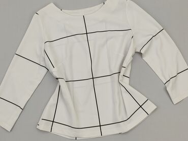 białe eleganckie bluzki z długim rękawem: Blouse, S (EU 36), condition - Very good