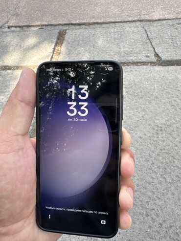 сколько стоит планшет для рисования на компьютере: Samsung Galaxy S23, Колдонулган, 256 ГБ, түсү - Кара, 2 SIM