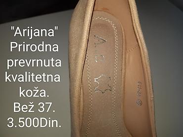 Salonke: Ženske salonke “Arijana” – bež, veličina 37 - Materijal: prirodna — 8
