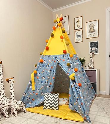 Палатки и домики: Вигвамы ⛺️ от производителя! Оптом и в розницу. Толстые деревянные — 2