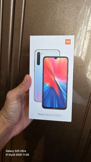 Мобильные телефоны: Redmi Note 8 (2021), 64 ГБ, цвет - Синий