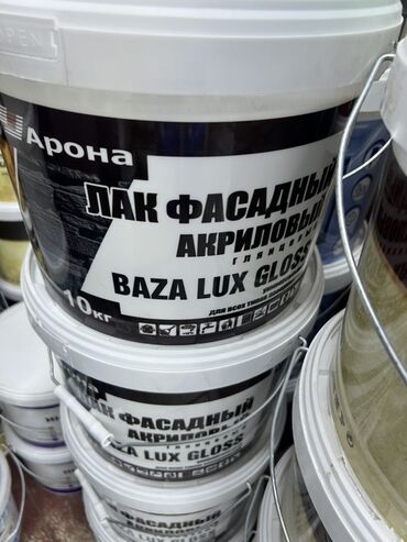 купить самоклеющиеся обои: Фасадный акриловый лак "Арона" BAZA LUX GLOSS, представленный в