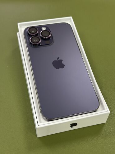 iphone 14 pro рассрочка: IPhone 14 Pro Max, Колдонулган, 256 ГБ, Deep Purple, Коргоочу айнек, Каптама, Куту, Бөлүп төлөө менен, 89 %