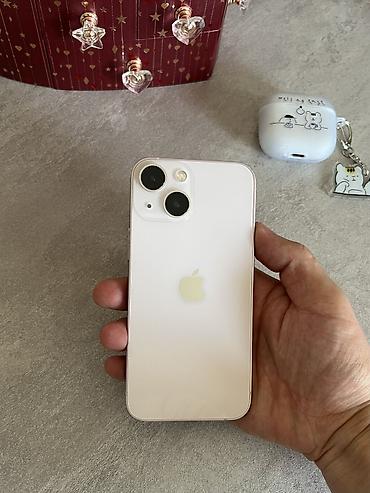 Apple iPhone: IPhone 13 mini, Б/у, 128 ГБ, Розовый, Защитное стекло, Кабель, 77 % — 1