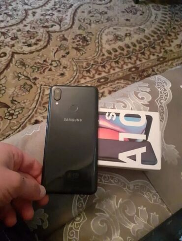 samsung d500: Samsung A10s, 32 GB, rəng - Qara, Sensor, Barmaq izi, İki sim kartlı
