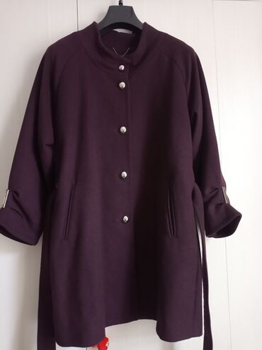 палто: Пальто цвет - Фиолетовый