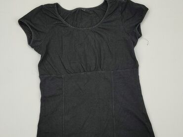 czarne t shirty z nadrukiem: T-shirt, S, stan - Dobry