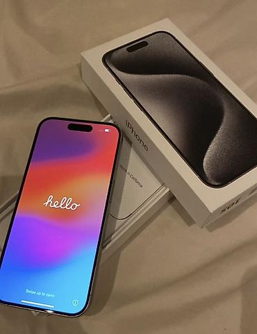 15 pro max qiymeti: IPhone 15 Pro, 128 GB, Natural Titanium, Face ID — 1