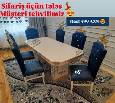 asd 2 qiymeti: Qonaq otağı üçün, Yeni, 6 stul