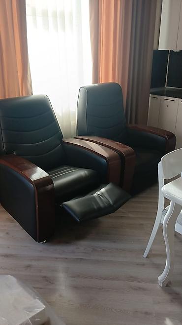 İki ədəd rahat recliner kreslo - Model: əl ilə mexaniki recliner