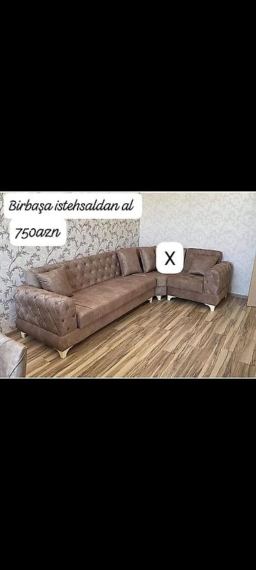 Künc divan dəsti – klassik kapitone işləməli, yumşaq oturacaq və