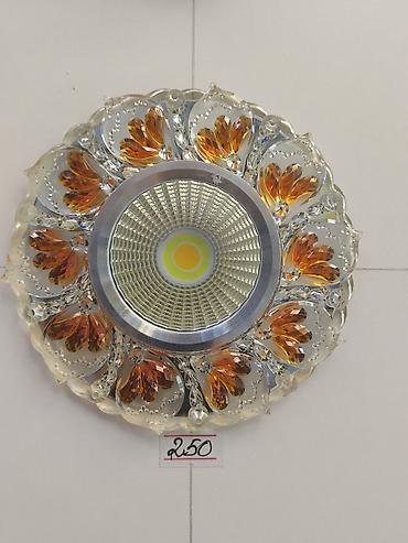 Люстры: Декоративный потолочный светильник с LED-центром и прозрачно‑янтарным — 1