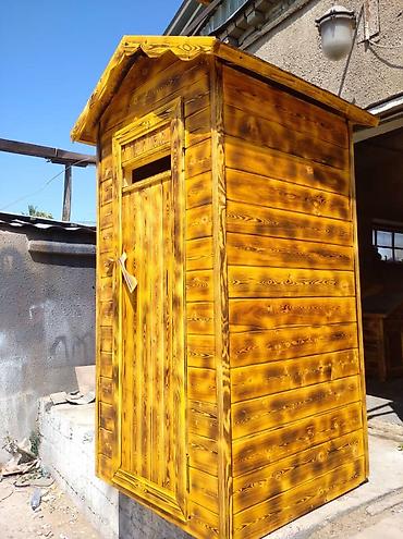 Уличный туалет: Деревянный туалет. Уличный туалет. Уличный туалет из лиственницы очень — 8