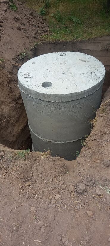 Железобетонные (ЖБИ) кольца для септика: Железобетонное (ЖБИ) кольцо для септика Размер: 110 x 90 x 8 см, Бесплатная установка, В розницу — 2