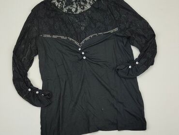czarne bluzki rękaw 3 4: Блуза жіноча, L, стан - Хороший