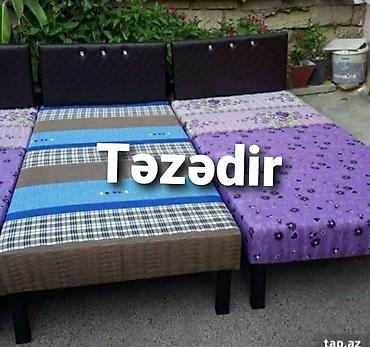 Çarpayı təzə Hazırları var Çatdırılma var 1 nəfərlik 60 manat. 2