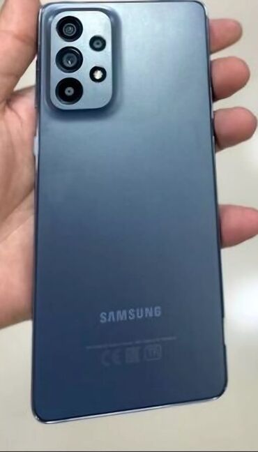 samsung 20s: Samsung Galaxy A73 5G, 128 GB, rəng - Boz, Barmaq izi, Face ID