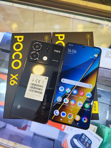 Poco: Poco X6, 512 GB, rəng - Qara, Zəmanət, Sensor, Barmaq izi