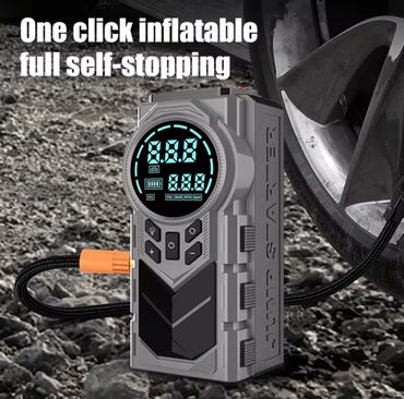 Avtomobil kompressorları və nasosları: Bu portativ çoxfunksiyalı avtomobil atlama starteri və şin pompası — 4