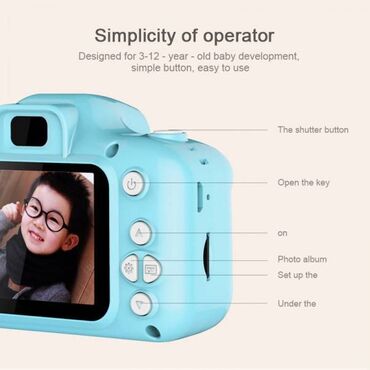 цифровой фотокамера: Детский цифровой мини фотоаппарат X2 +бесплатная доставка по