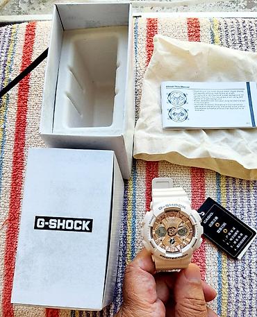 Qol saatları: Casio G-SHOCK 100% orginal GMA-S120MF-4APR qol saatı - Rəng: ağ — 2