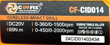 макита 4 в 1: Беспроводная ударная дрель Coofix CF-CID014 с питанием DC 20V — 3