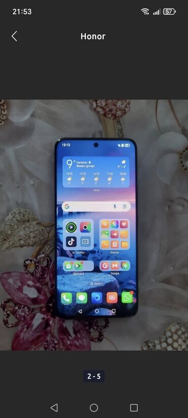 Honor: Honor 200 Smart, 256 GB, rəng - Qara, Düyməli, Sensor, Barmaq izi