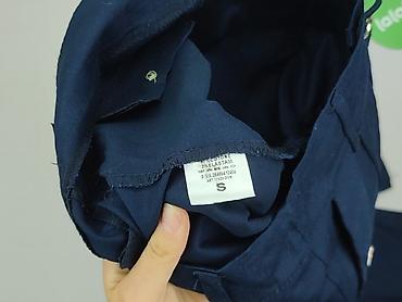 granatowa: Denim Collection, Spodnie materiałowe damskie, rozmiar S — 6
