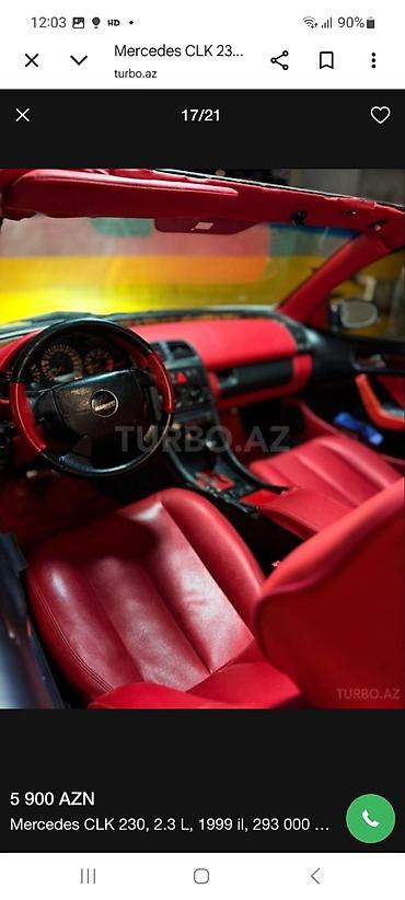 mercedes disklər: Mercedes-Benz SLK 230: 2.3 l | 1999 il Kabriolet — 2