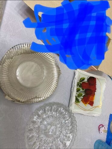 граненный стакан: Набор стеклянной посуды для сервировки. В комплекте: - Круглая