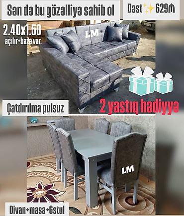 nur mobilya divan: Yeni, Künc divan, Qonaq otağı üçün, Açılmayan — 1